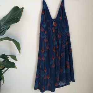 Free People Halter Feather Dress
